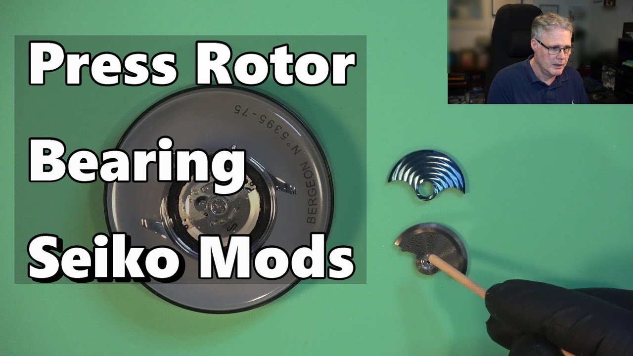 How to press new rotor bearing on aftermarket watch rotor