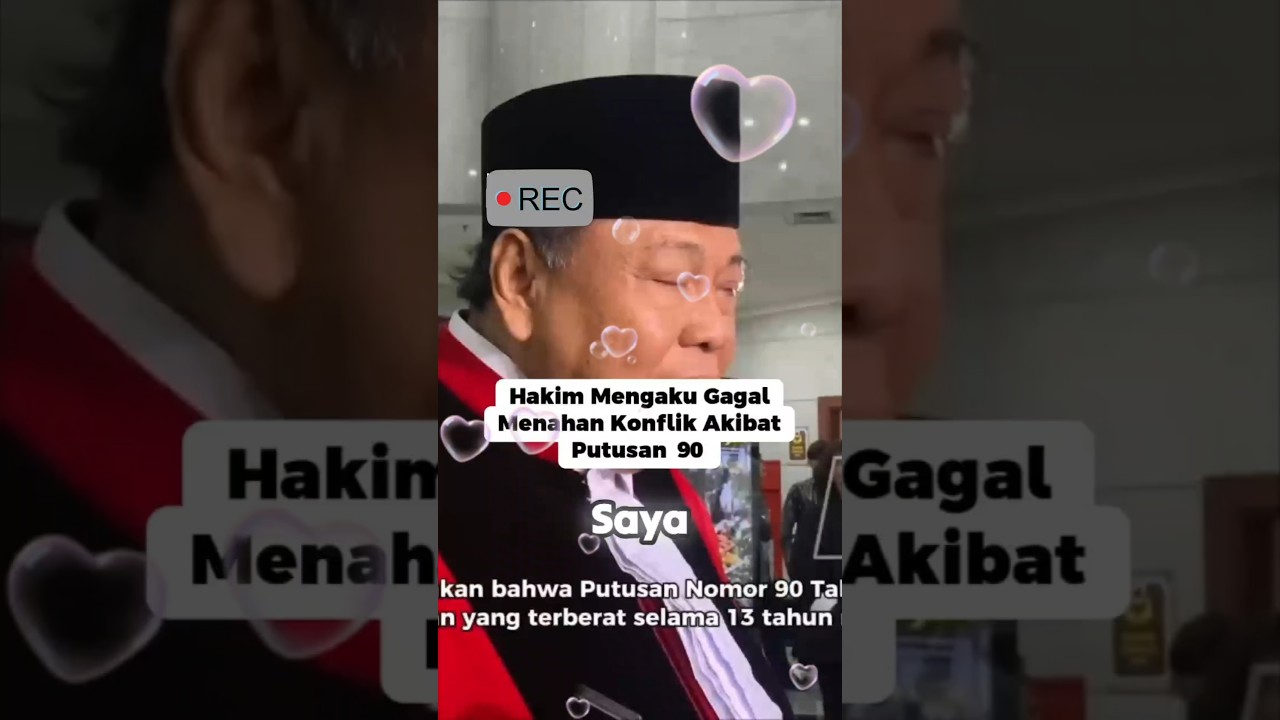 Hakim Gagal Menahan Konflik? #politik #jokowi #gibran #mk