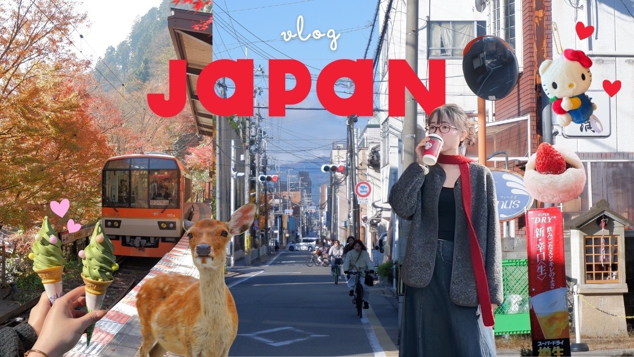 Japan Vlog  🍵 Vui chơi ở thị trấn hươu, kem matcha ngon tuyệt 🍓 Mochi dâu ngon nhất thế giới 😋