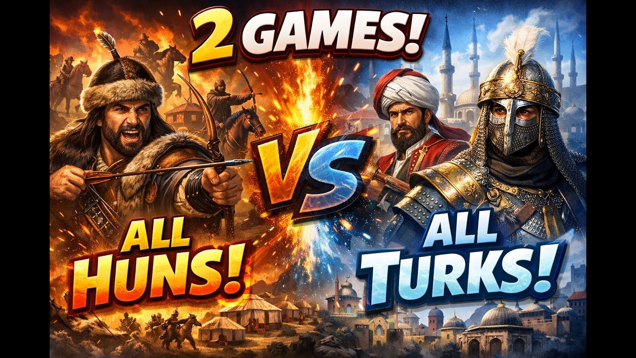 Age of Empires 2 Community FN   (2 Games All Huns & and all Turks)