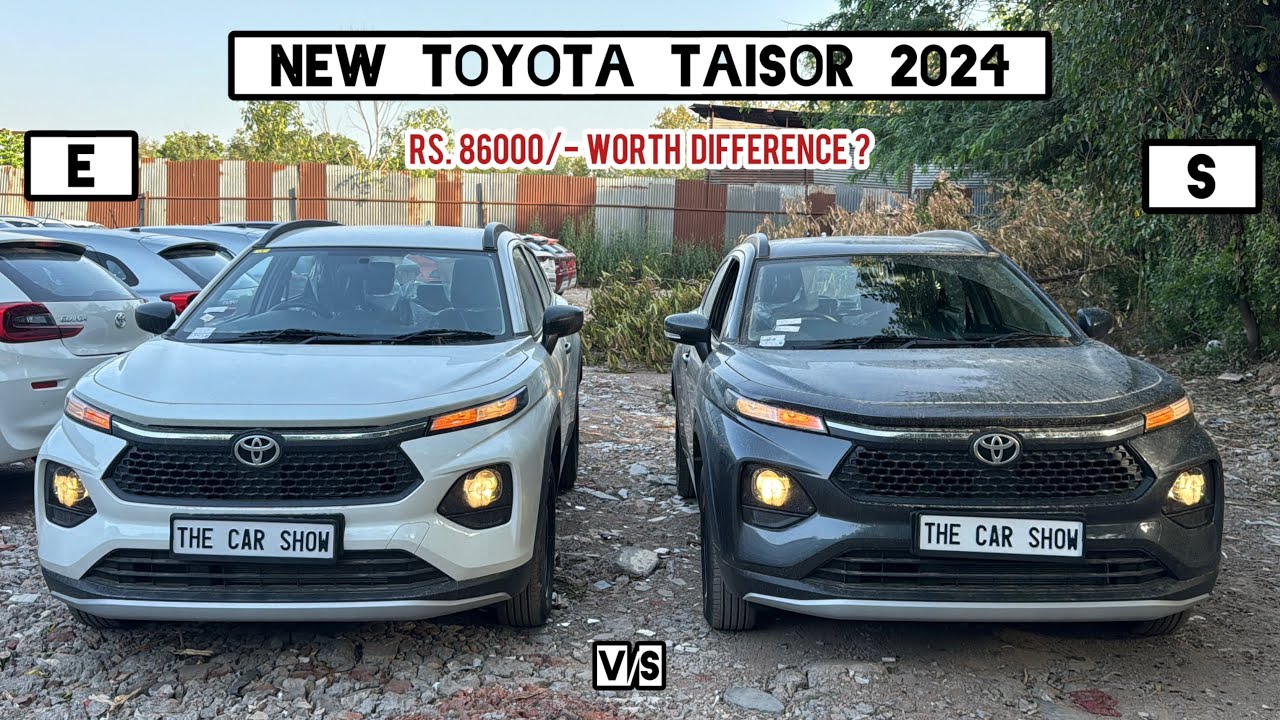 New Toyota Urban Cruiser Taisor 2024 🔥 Taisor E vs S | Base model vs 2nd | Rs 86k price difference!