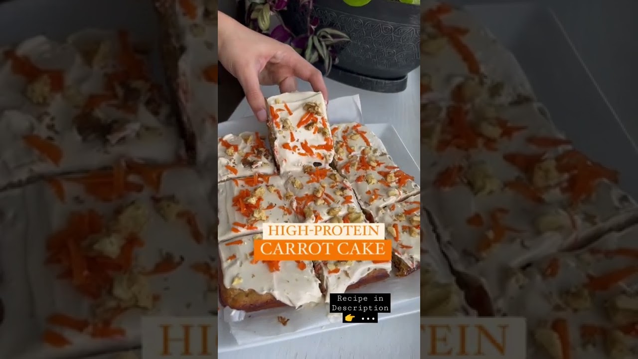 High Protein Carrot Cake Recipe 🥕🎂