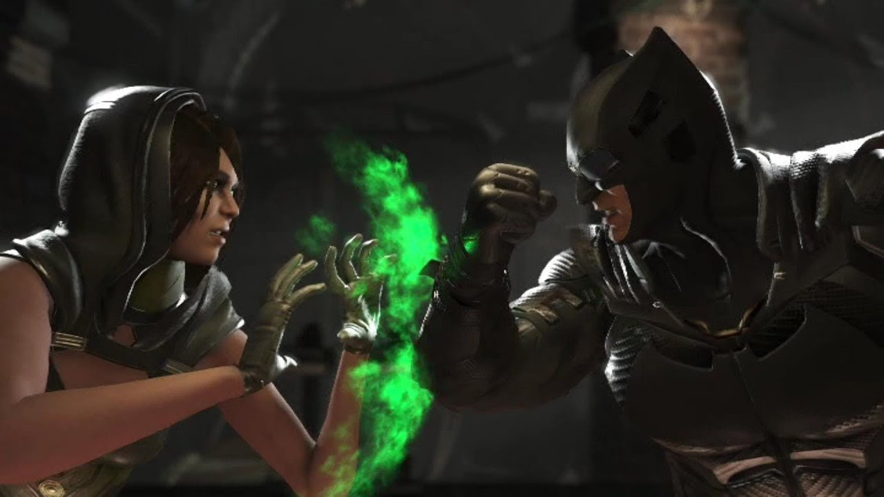 Injustice 2: Чародейка против Бэтмена и Супермена — все вступительные/заключительные сцены, диало...
