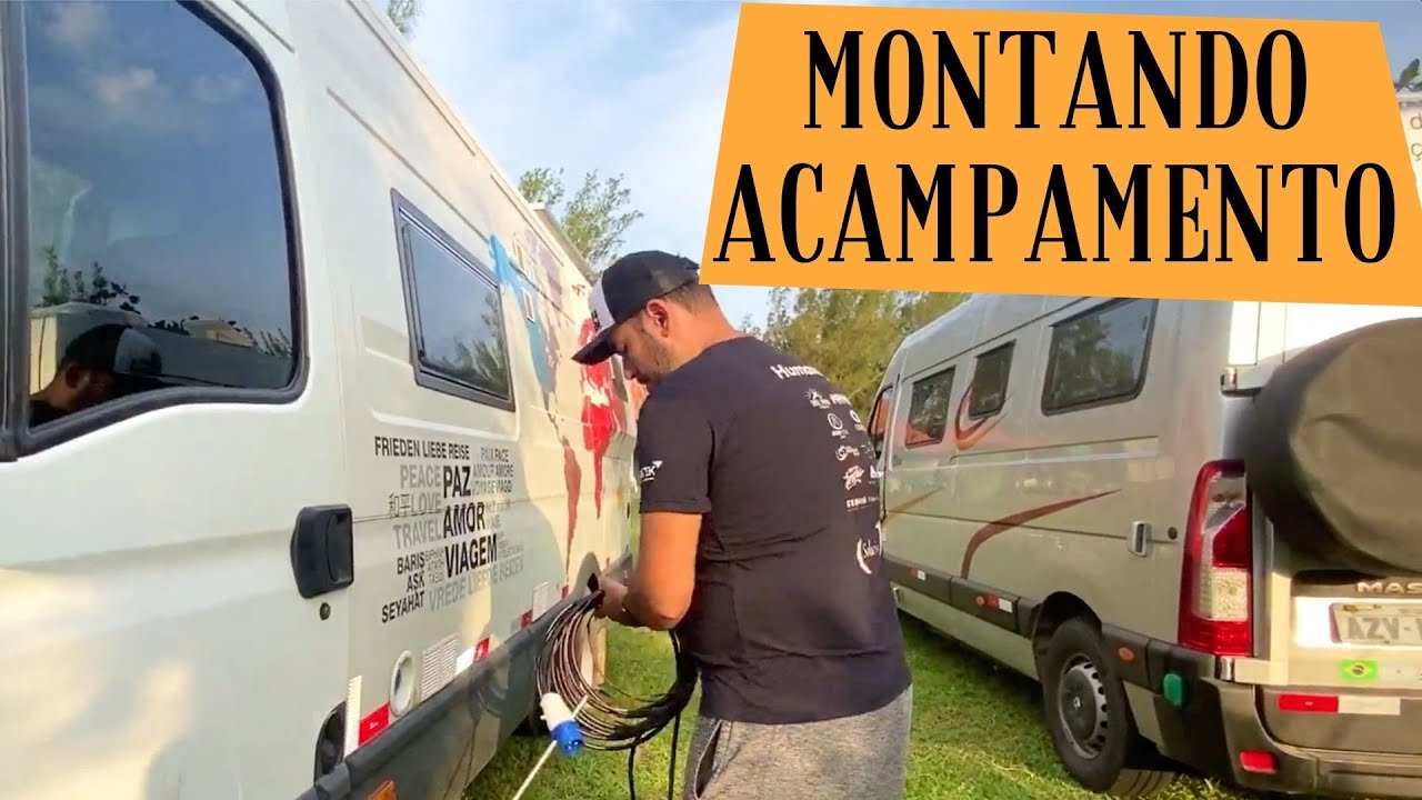Rotina de chegada num Camping | de Motorhome | Paz, Amor e Viagem | Van life