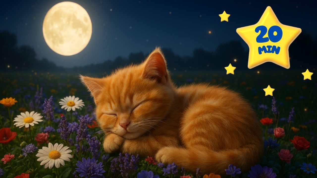 Drift to Sleep in a Moonlit Garden 🌙 Night Sounds Lullaby