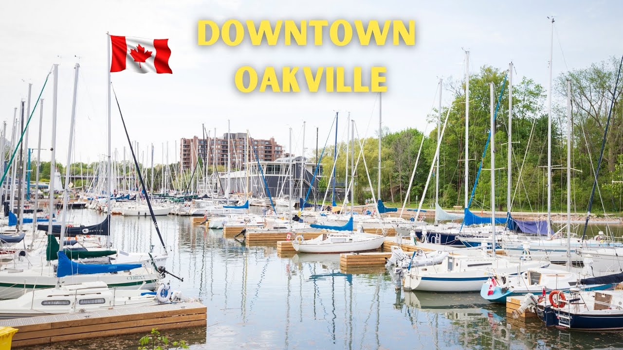 Driving Adventure On Lakeshore Rd, OAKVILLE Ontario CANADA & Oakville Marina