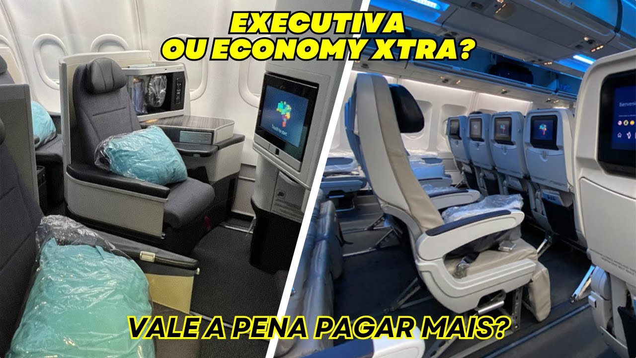 Classe Executiva ou Economy Xtra? Vale a pena pagar mais? Nossa experiência no voo Azul para Paris!