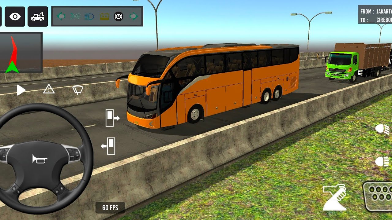 Indonesia Coach bus driving | Euro bus simulator 2025 Android gameplay #game 1 Part 47