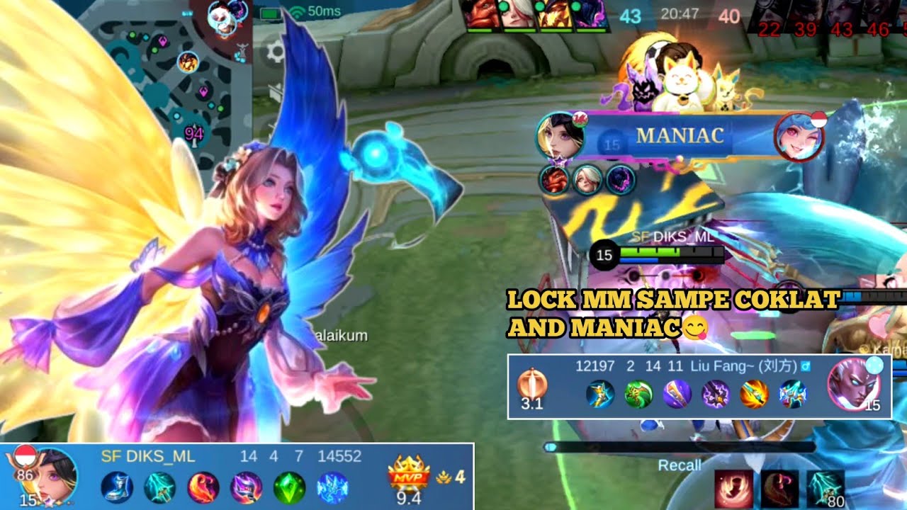 SOLO RANK!!LUNOX DIKSML LOCK MM SAMPE COKLAT+MANIAC😋//HAVEFUN//ENJOY IN GAME😎#diksml #lunox #mlbb 