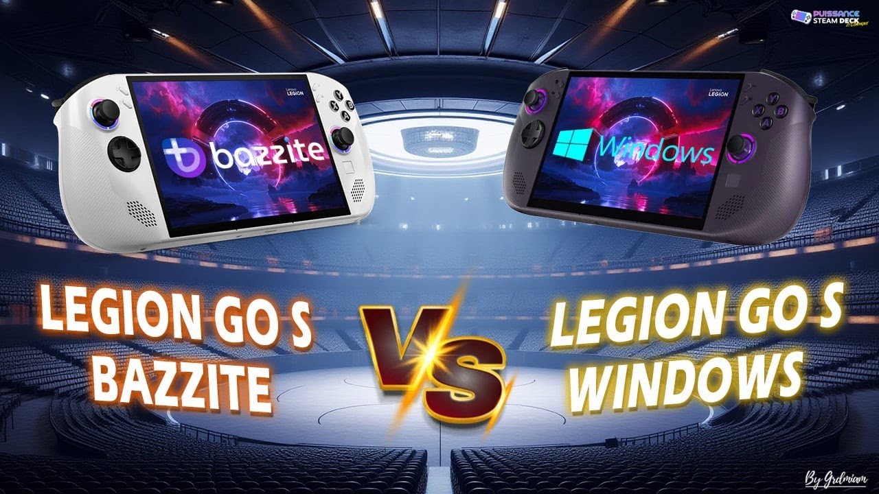 LEGION GO S Windows VS Bazzite, le Z2Go fait pour Steam OS