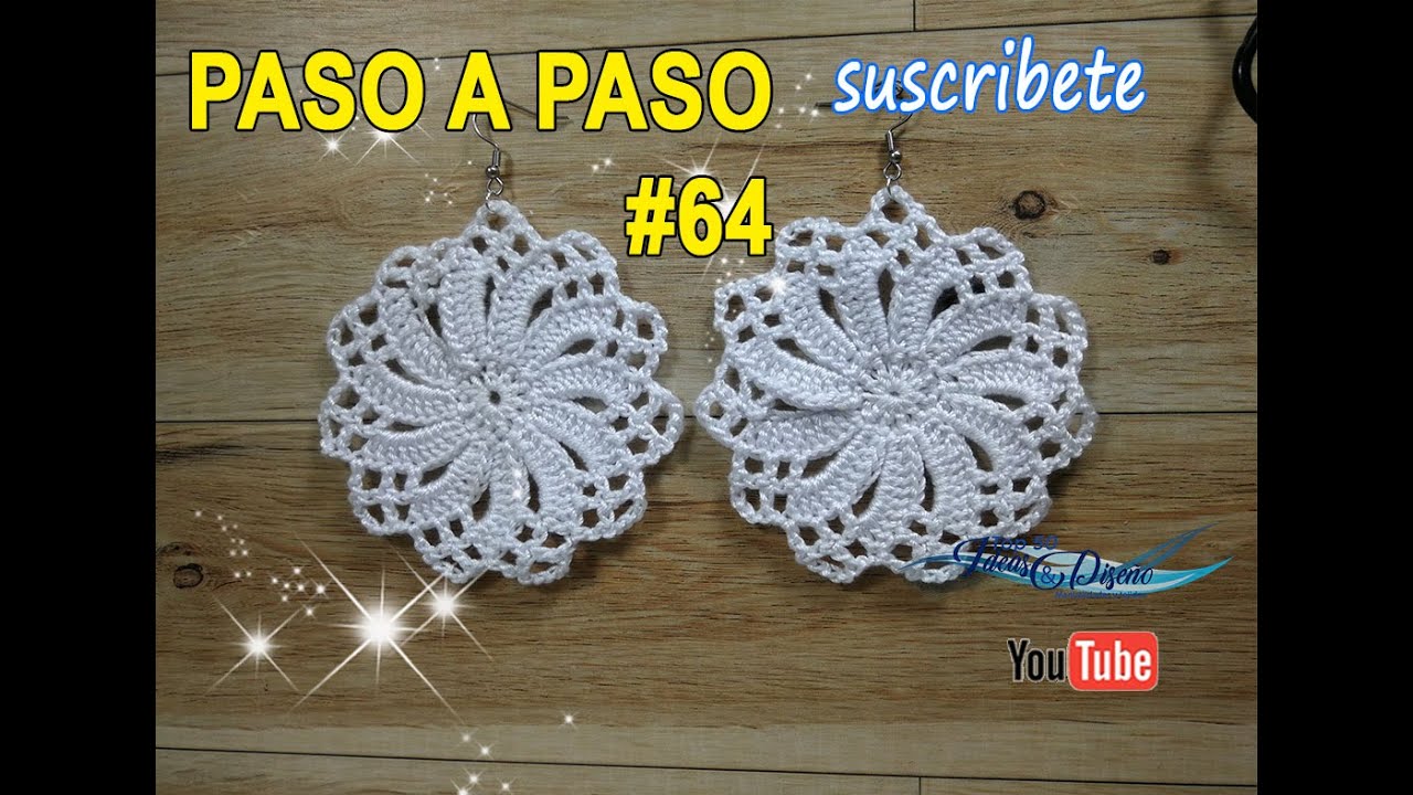 Tutorial Aretes en Crochet #64, espirales Hermosos