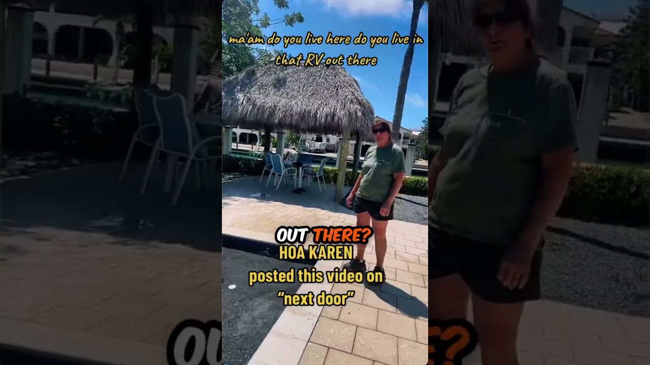 Karen HOA breaks into backyard!