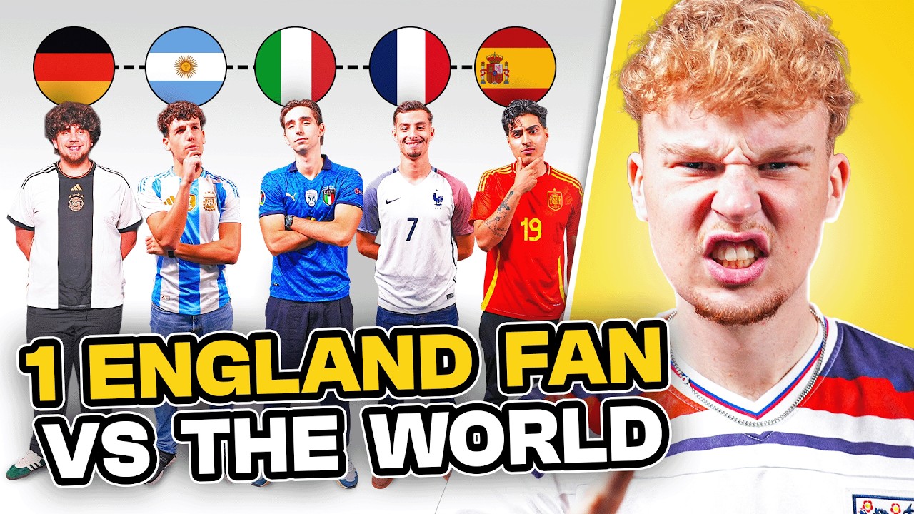 1 ENGLAND FAN v 5 FOOTBALL RIVALS 🔥