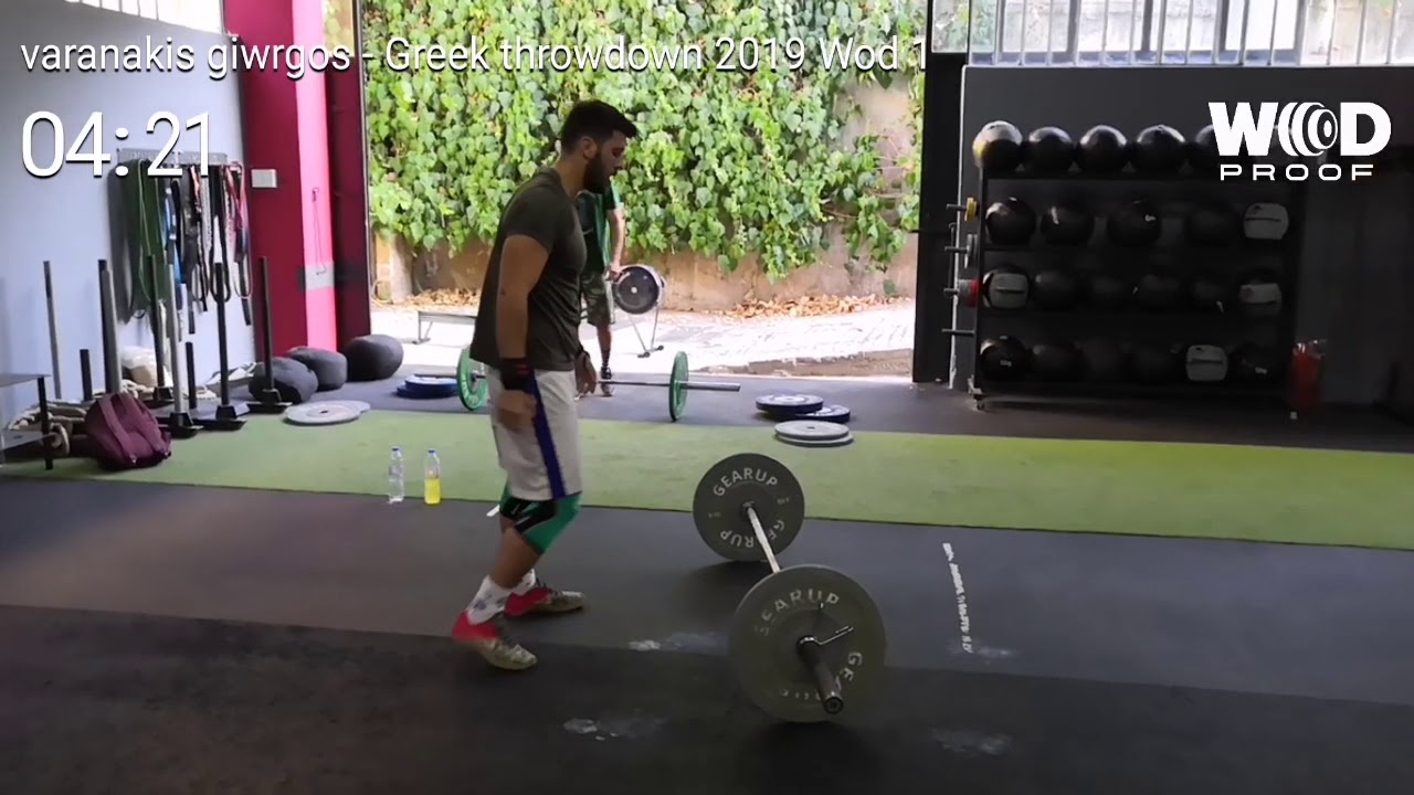 George Varanakis Greek throwdown 2019 Wod 1