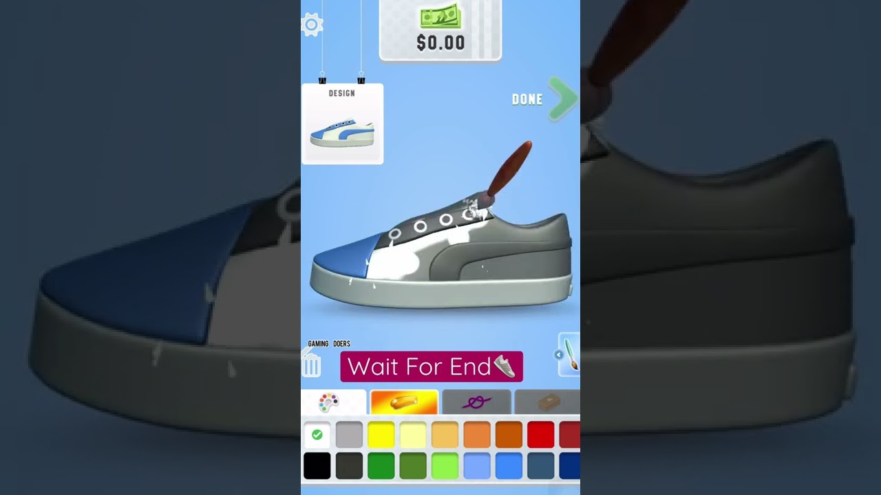 Sneaker Art Gameplay 👟🎿 Android / iOS games. #shorts #gaming