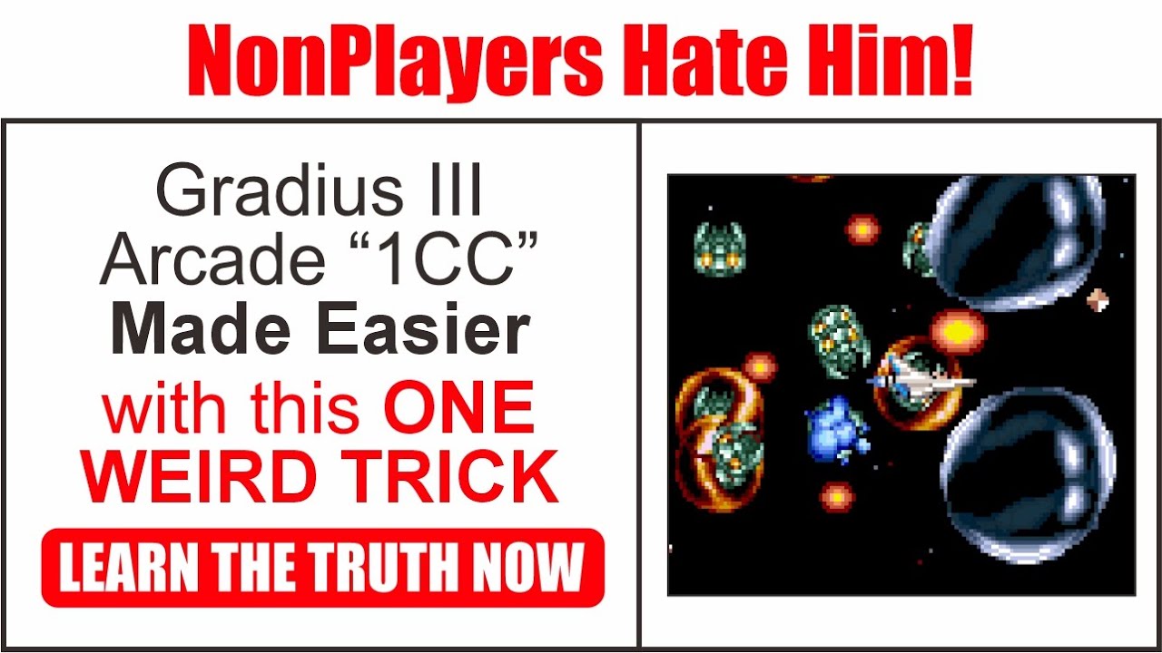Gradius III (Arcade, JP Old ver.) Cursed Playthrough Revisited - 