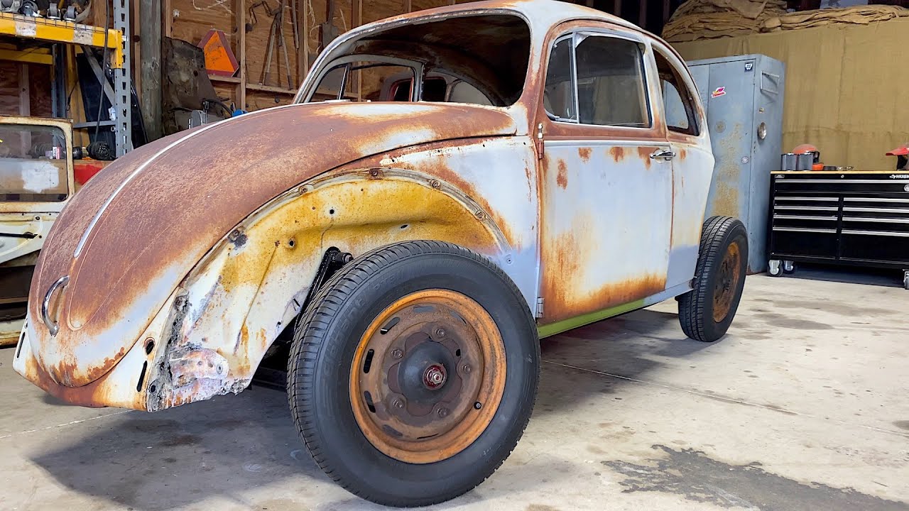 1965 VW Beetle Restoration - B Pillar Install - Metal FAB & Welding