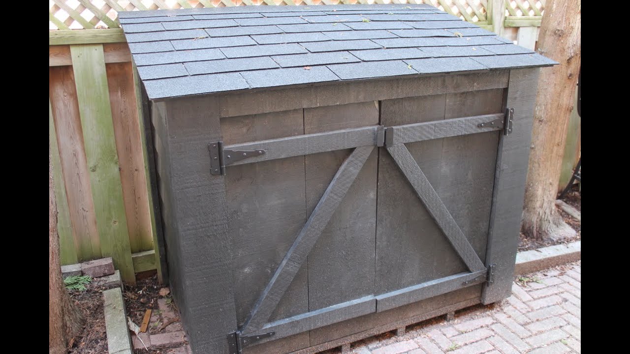 Save money!  Make your own siding for a DIY storage shed.