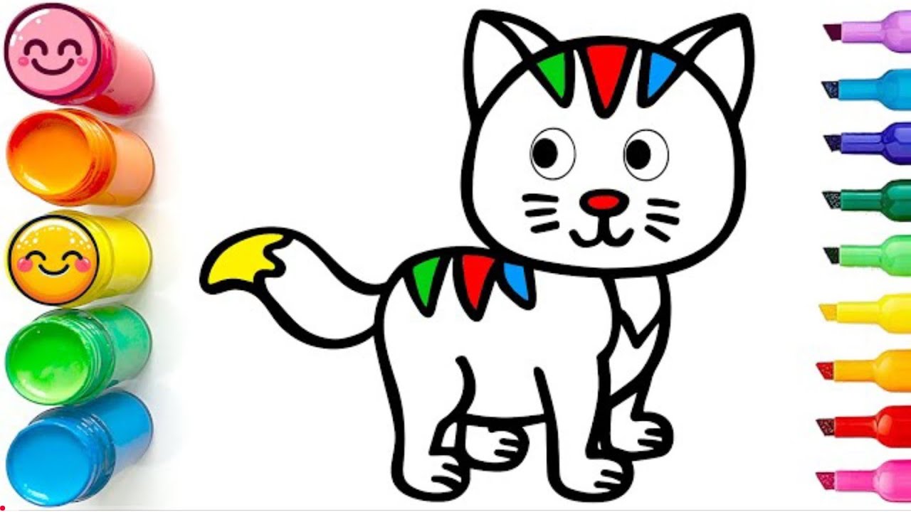 How To Draw a Cute Kitten | Easy Kitten Drawing Step by Step