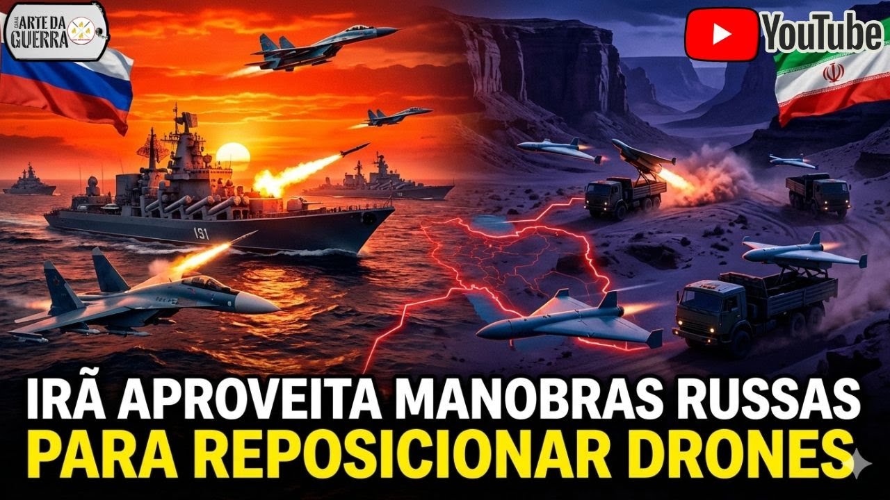 Irã  Está Aproveitando as Manobras Russas Para Reposicionar Drones!