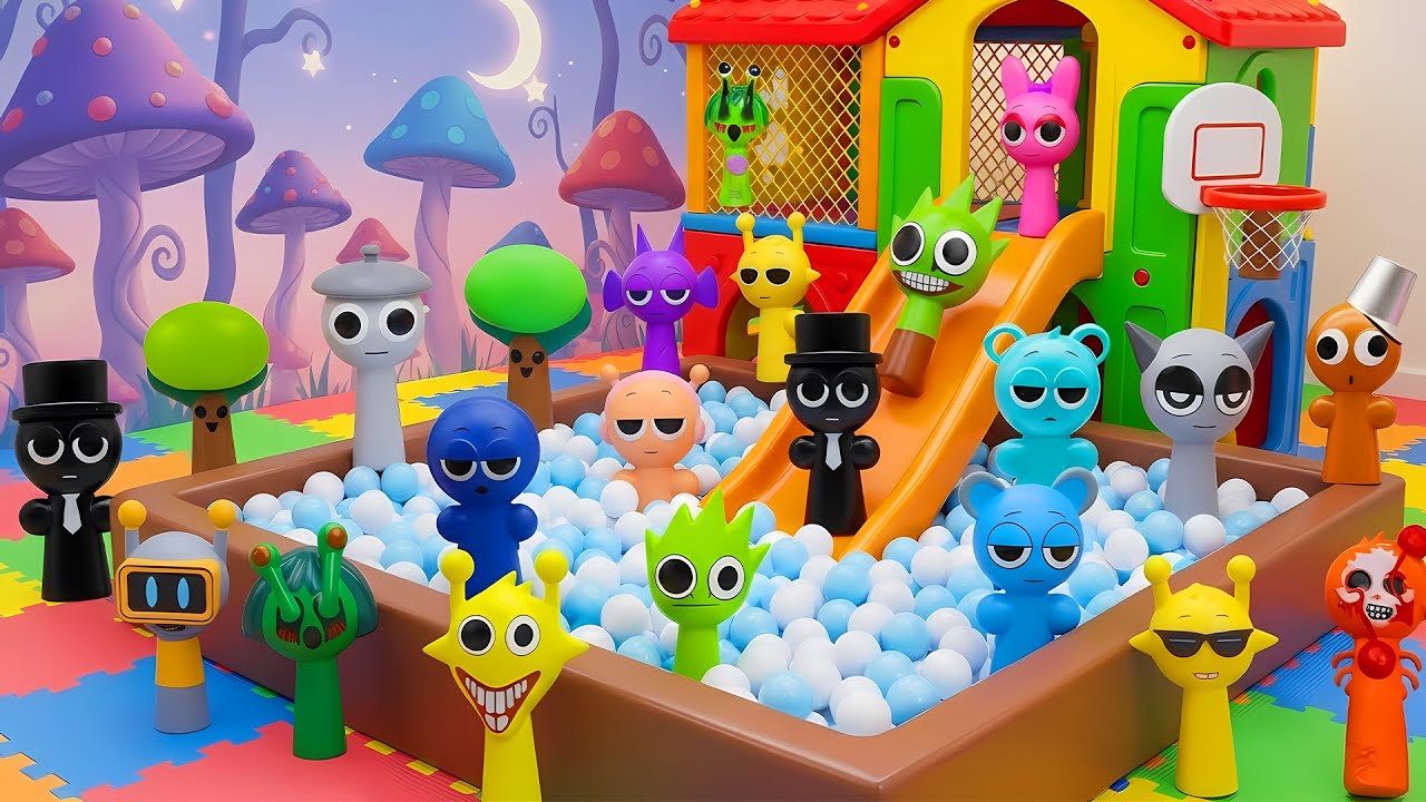 ALL Sprunki Found in a Kids Ball Pit?! This Was Crazy 😱