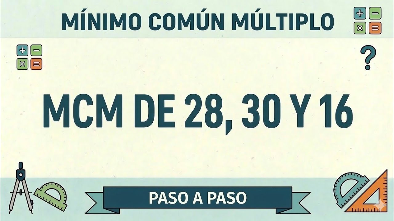 Como hallar el minimo comun multiplo PASO A PASO | VIDEO 2