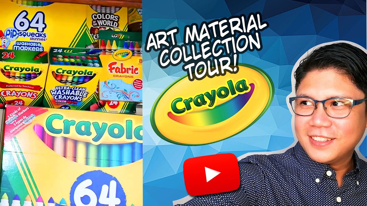 CRAYOLA Collection Tour | My Art Life | Art Material Collection Tour