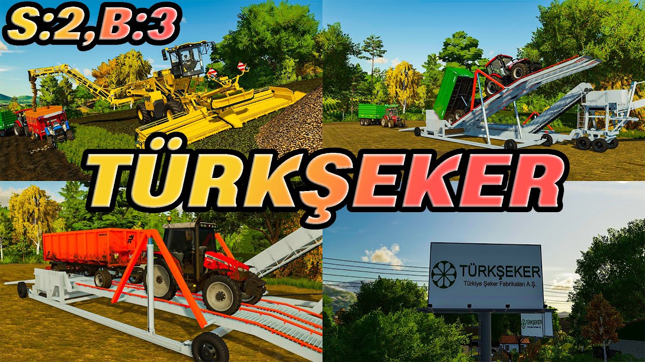 ŞEKER FABRİKASINA PANCAR TAŞIDIK! |FS 22| |TRAKTÖRLERİN RÖMORKLARLA İMTİHANI| |ROLEPLAY| | |S:2,B:3|
