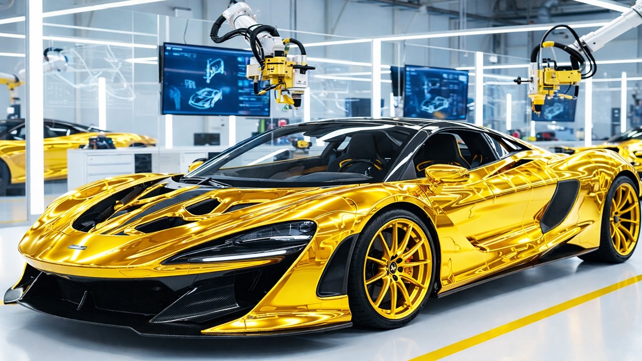 McLaren Solus GT: Fusing 24k Gold to the Carbon Monocoque for the MSO Gold Edition