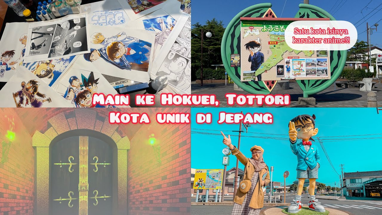Jalan Jalan ke Kotanya Conan Edogawa | Conan Town, Hokuei - Tottori 2021 | Japan VLOG