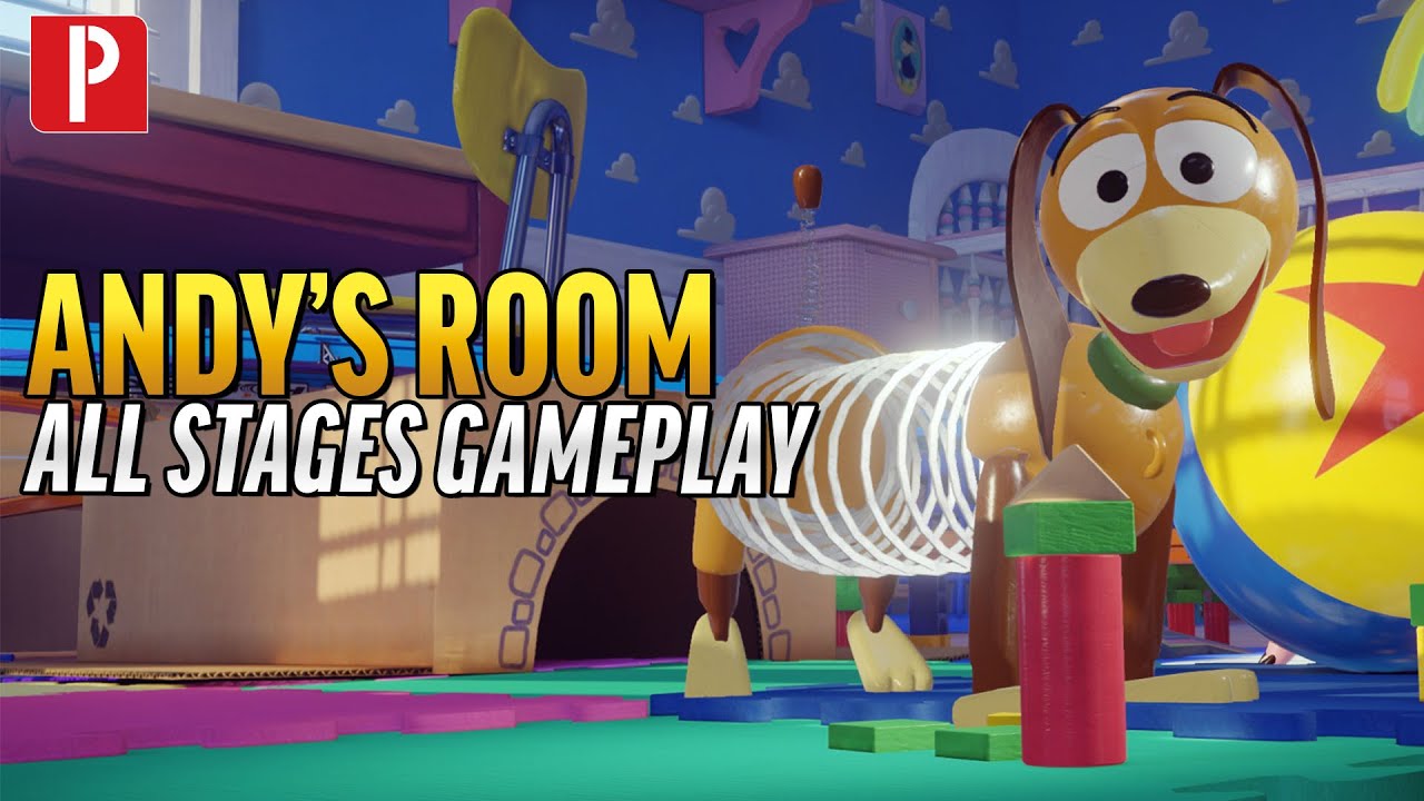 Andy's Room (Toy Story) - All Stages Gameplay | Disney Speedstorm