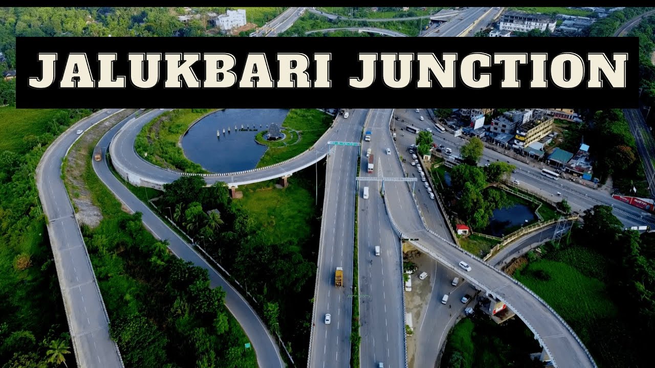 Jalukbari Junction | Guwahati | North East India | Drone View
