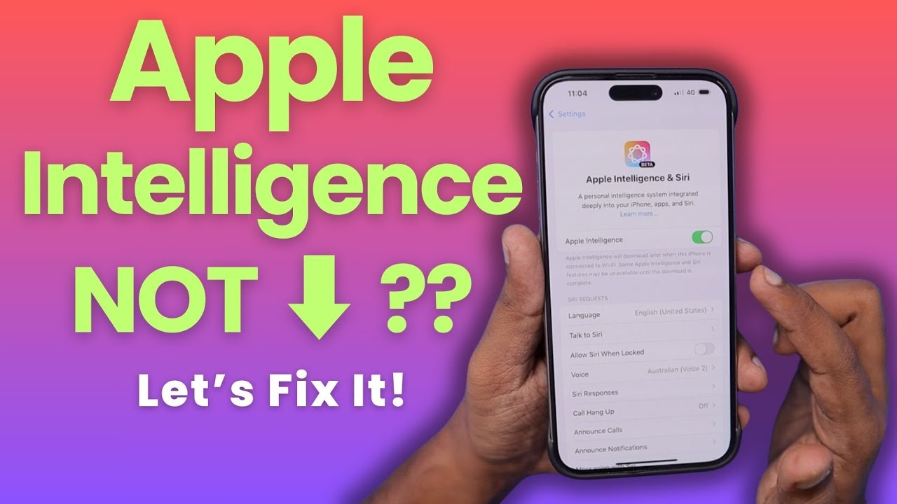 Apple Intelligence NOT Downloading? Here’s the FIX! 🔥📱