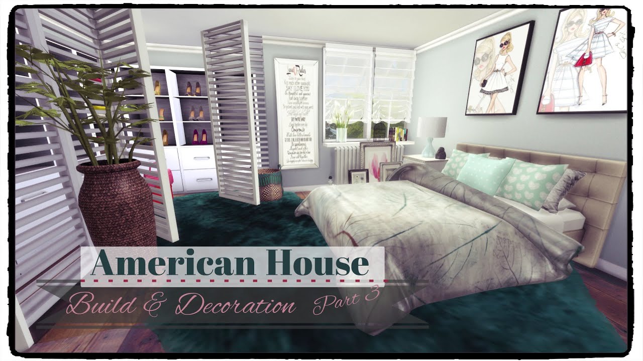 Sims 4 - American Style House (Build & Decoration) Part 3/4