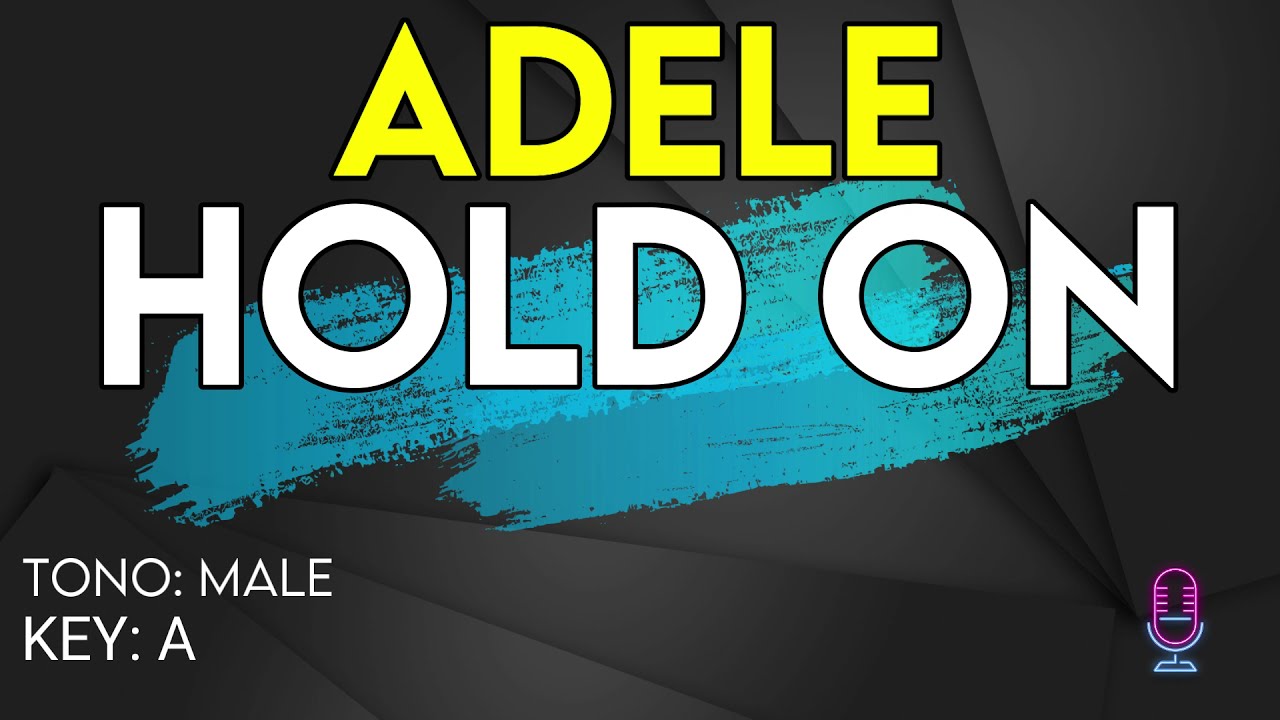 Adele - Hold On - Karaoke Instrumental - Male