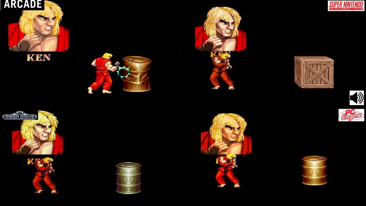 STREET FIGHTER 2 special ending 1 credit Arcade VS SNES VS Megadrive VS PC Engine