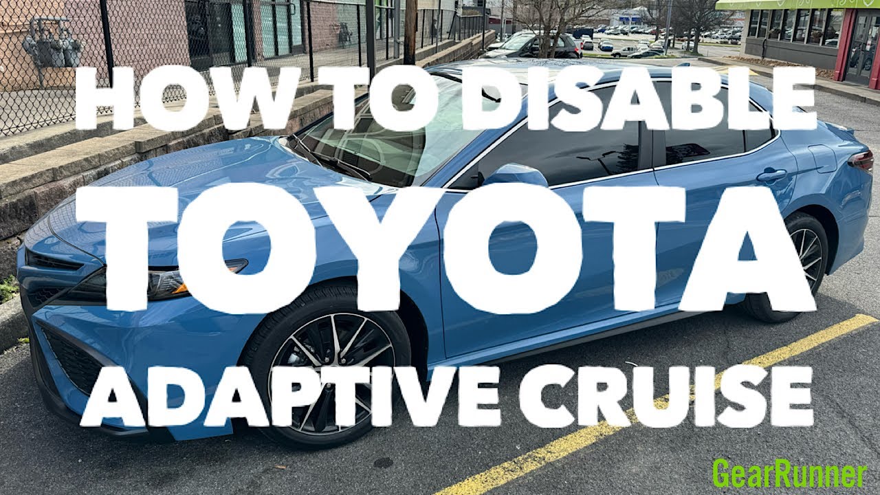 Как отключить адаптивный круиз на автомобилях Toyota