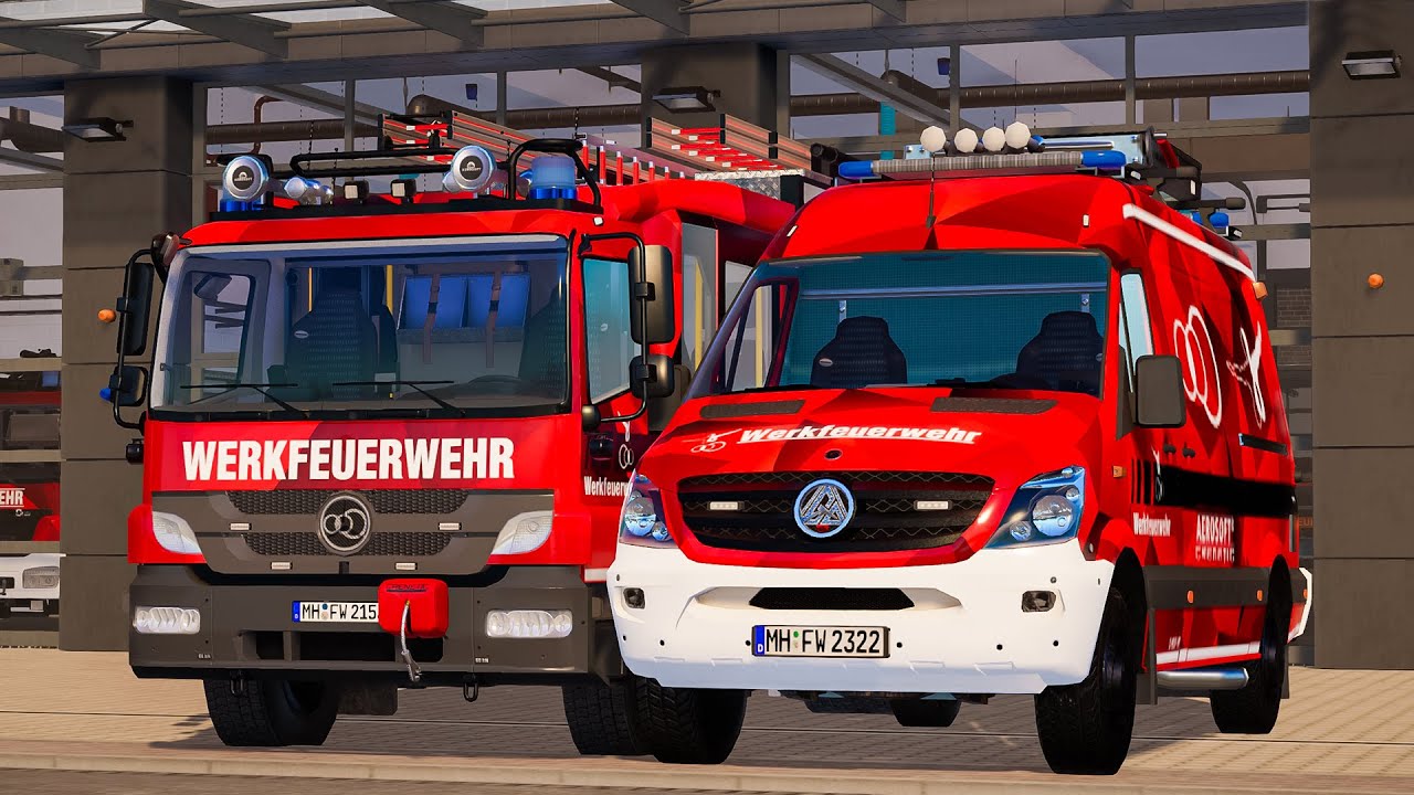 Emergency Call 112 - Döbeln Fire Brigade Truck and Firefighter First on Duty! 4K