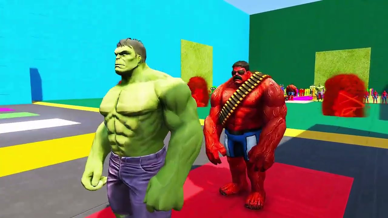 Long Slide Game With Cow Elephant Gorilla Hippopotamus Tiger - 3d Animal Game - Funny 3d Animals