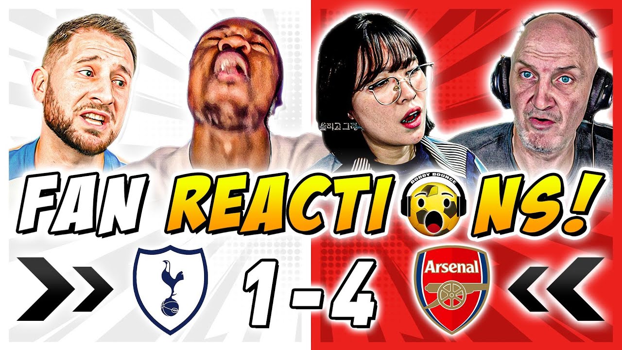 Spurs Fans IN AGONY 😣 Reactions to Tottenham 1-4 Arsenal | Premier League Fan Reactions