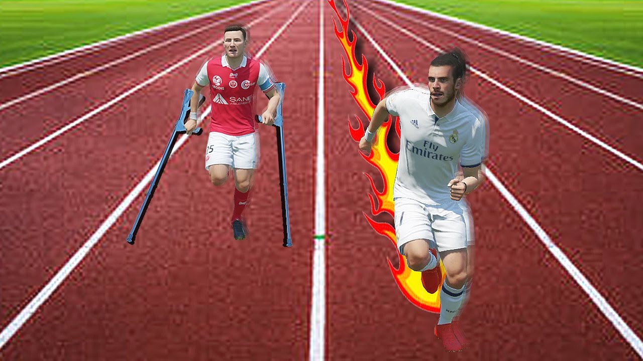 FIFA 17 Speed Test:  Fastest Player Vs Slowest Player