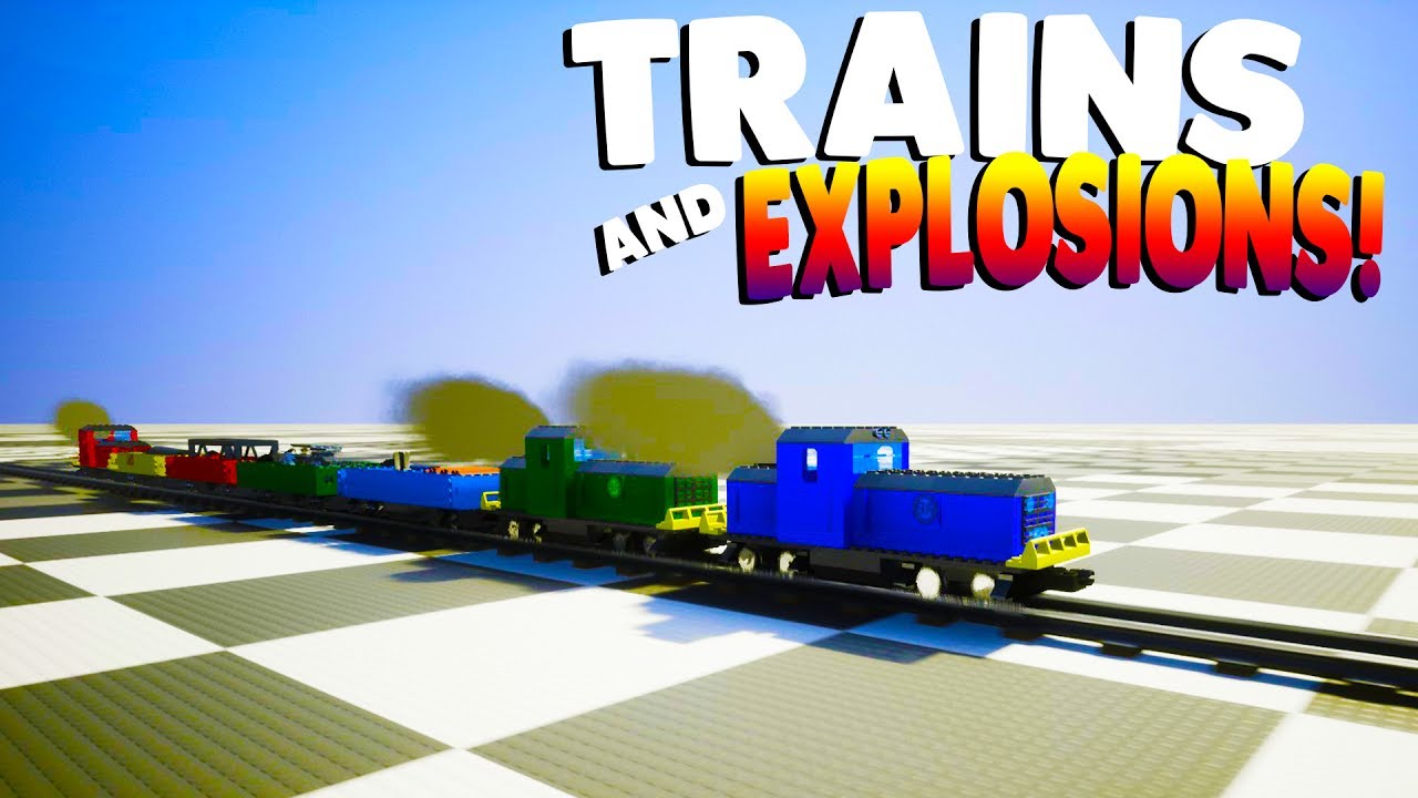 Lego Stunt Map leads to Huge Train Crashes in Brick Rigs?! - Brick Rigs Gameplay Roleplay