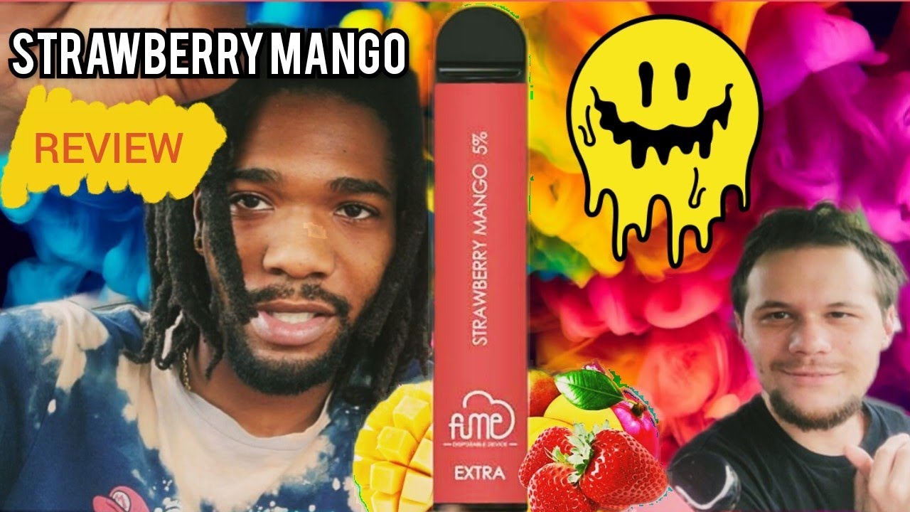 FUME EXTRA VAPE  [ STRAWBERRY MANGO ] REVIEW 🍓🥭👍👎?? & STRAWBERRY BANANA INFINITY UPDATE! #KidLlen