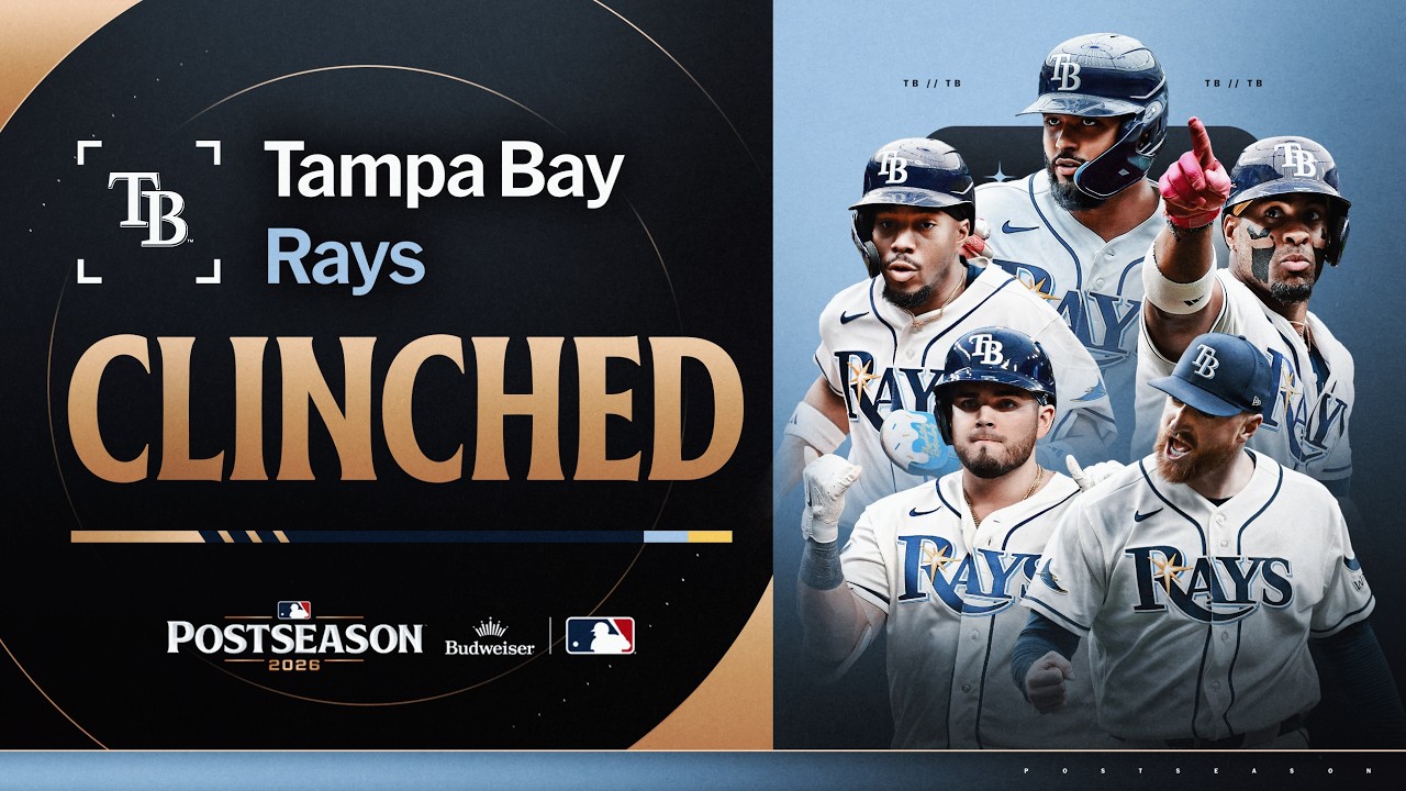 FULL 9th INNING: Rays clinch the AL East at Yankee Stadium vs. Yankees! | MLB Highlights