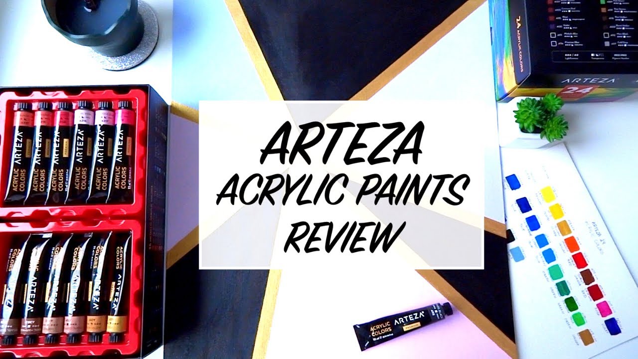 ARTEZA Acrylic Paints and Metallic Acrylic Paints REVIEW