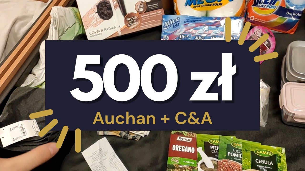 WYDAŁAM SPORO ale nie żałuję // haul Auchan i C&A 500 zł