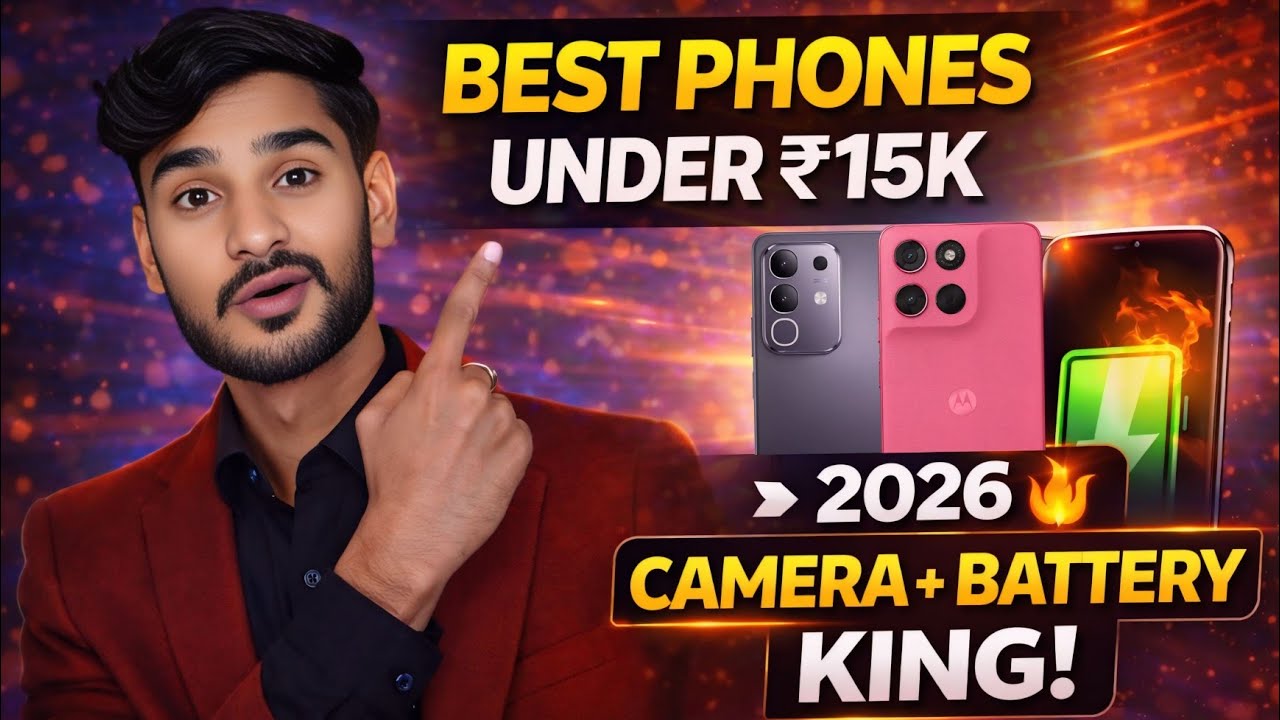 Best Budget Smartphone Under ₹15,000 (2026) ⚡ Camera + Battery King!