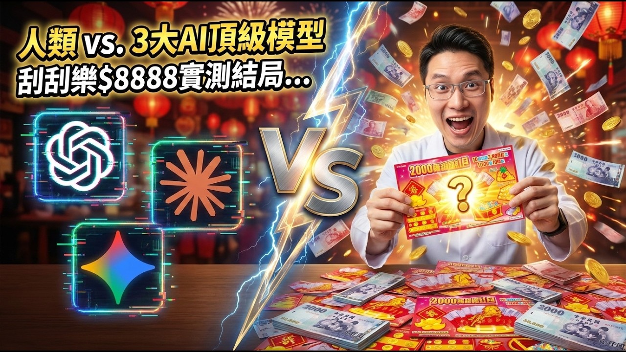 砸$8888實測！3大AI算刮刮樂竟全軍覆沒？人類直覺爽中大獎！