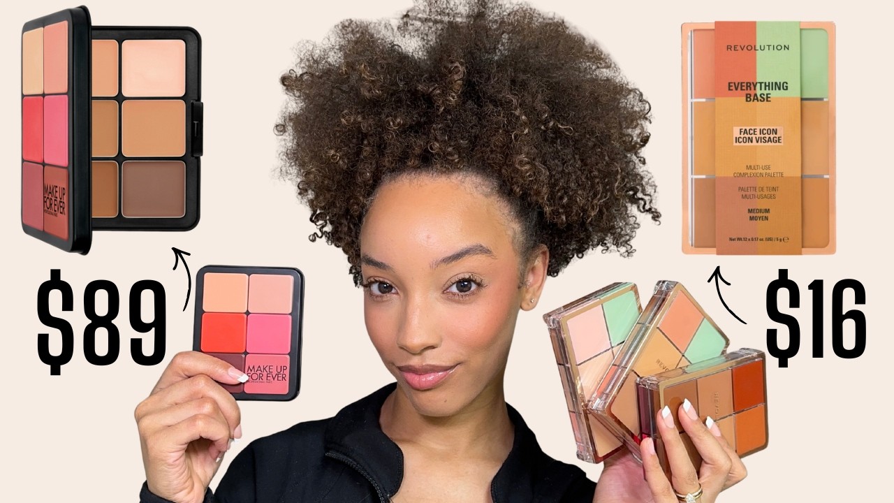 Makeup Forever Face Palette vs. Revolution Beauty Face Palette