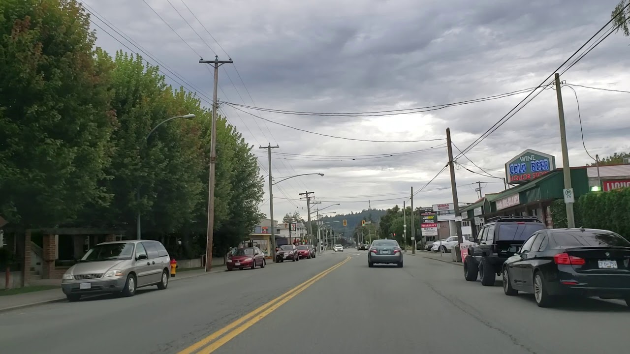 Driving through downtown Chilliwack